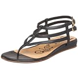 Tibi Womens Eden Flat Sandal,Black Tumbled Kid,10 M US - Womens Shoes Sandal