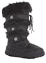 Shoefashionista - Bottes De Neige Femme Pluie la fourrure Fourr�es Caoutchouc Apres Ski Chaussures Moon Boots Noir ; Gris