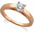 14K Rose Gold Diamond Solitaire Engagement Ring - 0.50 Ct.