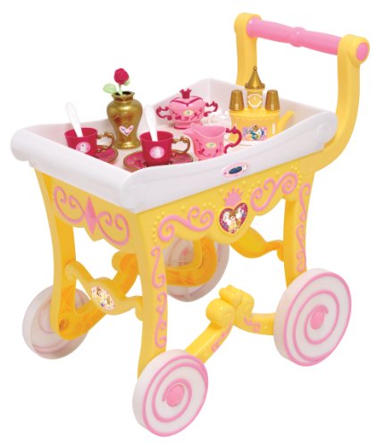 beauty and the beast tea set cart