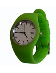 TAGI Men and Womens Norterra Green Silicone Watch