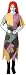 NBX Sally Patchwork Print Costume Dress with Glovettes and Wig (Standard and Plus Sizes)