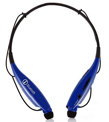 S Gear - HV-Digitial 900 Wireless Headset Universal Bluetooth Neckband Headphones Sweatproof Running Gym Exercise Stereo Earphones Noise Cancelling Earbuds Cordless DARKBLUE