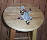 Fat Chef Stool Bar Stools Hand Painted Wood Decor