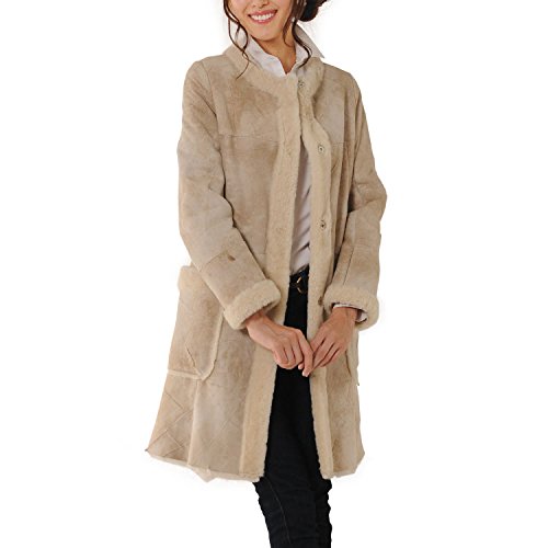 ムートン コート Wフェイス ノーカラー レディース (No. 01000376 r )[エースタイル]Aastyle