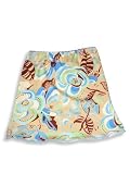 Kyds - Girls Elastic Waist Skirt, Blue, Tan, Brown