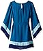 Amy Byer Girls' Big Bell Sleeve Colorblock Dress with Belt