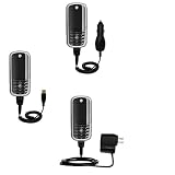 Deluxe Kit for the Motorola E1120 includes a USB cable with Car and Wall Charger - Gomadic Brand w/ TipExchange Technology