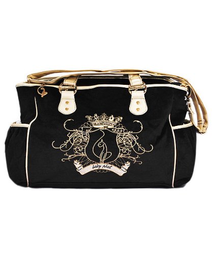 41RceXG2dVL. SL500  Baby Phat Plush Black Diaper Bag