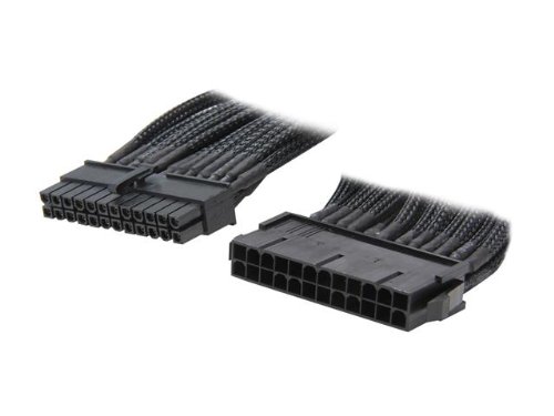 Rosewill 9.8-Inch (250mm) Single Sleeved 24 Pin Motherboard Extension Cable M-F (RCDV-12002)