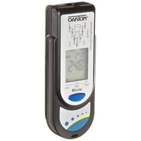 Oakton WD-39643-00 Palm-Sized Infrared Thermometer, -27 to 482�F, 4 1/2" L x 2" W x 3/4" H