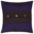 Decorative Handmade Midnight Blue & Black Thai Silk Cushion Cover / Pillow Sham