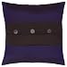 EXP Decorative Handmade Midnight Blue & Black Thai Silk Cushion Cover / Pillow Sham