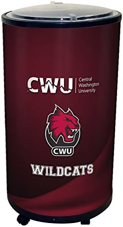 NCAA - Central Washington University Wildcats Ice Barrel Cooler,19" Diameter,Black
