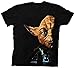 Star Wars Return of the Jedi Last Battle Yoda Black Adult T-Shirt Tee