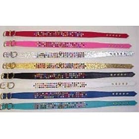 COLLAR CRAFT MARDI GRAS MULTI COLLAR 3 4 W POST 16 TU from Collars & Leashes