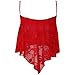 ASHERANGEL Women's Sexy Lace Floral Sleeveless Camisole Crop Tank Top Shirts