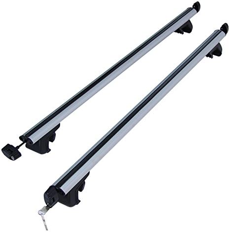 2016 Newest 53" Aluminum Universal Roof Top Rail Rack Cross Bars Carrier adjustable Clamps By Autolady