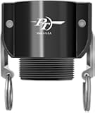 PT Coupling Basic Standard Series Polypropylene Cam and Groove Hose Fitting, B-Coupler, Coupler x NPT Male