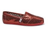 TOMS Womens Glitters Canvas Slip-On