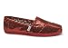 TOMS Women's Glitters Canvas Slip-On Red W6 TOMS Women's Glitters Canvas Slip-On Red W6