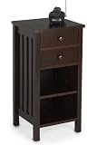 41RcriEDgoL. SL160  Mission   style Anywhere/telephone Table, TWO DRAWER, CHESTNUT