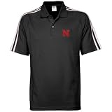 adidas Nebraska Cornhuskers Black Campus Classic Polo