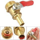 Buy 20mm Male Thread to 8mm Hose Connector Lever Ball Valve by uxcell