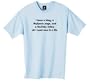 "I have a blog, a MySpace page and a YouTube video; all I need now is a life" 100% Cotton Unisex Tee with funny Beware of the Geek Joke Text