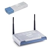 SMC 7904WBRA-N ADSL2/2+ Barricade N Pro 2.4GHz 300Mbps Wireless 4-port Switch Modem Router & N Pro 300Mbps Wireless USB Adapter
