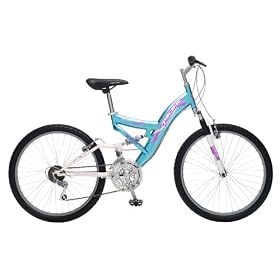 Pacific Cycle Highlander Girl's 24-Inch Dual-Suspension Mountain Bike