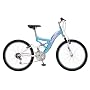 Pacific Cycle Highlander Girl's 24-Inch Dual-Suspension Mountain Bike