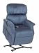 Electric Power Recline 3 Position Riser Lift Chaise Easy Motion Recliner Chair – PR-501M Comforter Medium 375lb Capacity by Golden Technologies Admiral Blue Fabric