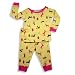 B.T. Kids - Toddler Girls Long Sleeve Dog Pajamas, Yellow, Pink
