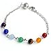 JOVIVI® 7 Chakra Stone Bracelet Crystal Reiki Healing Balancing- Pack of 2pc