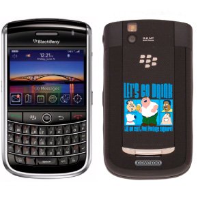 Let's Go Drink from Family Guy on BlackBerry Tour Phone Cover (Black)
