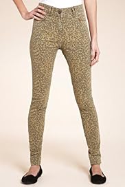 Animal Print 5 Pockets Stretch Denim Jeggings