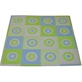 Tadpoles Circles Squared Playmat Set Color: Blue / Green by Tadpoles [並行輸入品]