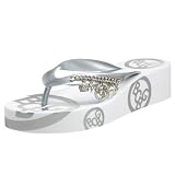 BCBGirls Women's French Wedge Flip Flop