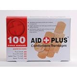 Bandages Aid Plus 100ct Multi Pack Mixed Bandages (pack Of 144) Pack of 144 pcs