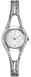 Timex Womens 42 swarovski Crystal silver bangle - T2M847PF