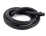 LifelineUSA R10 Plugged Premium Fitness Cable (Black, 5-Feet)