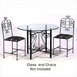 IMAGE OF French Traditional Large Dining Base Metal Finish: Gun Metal