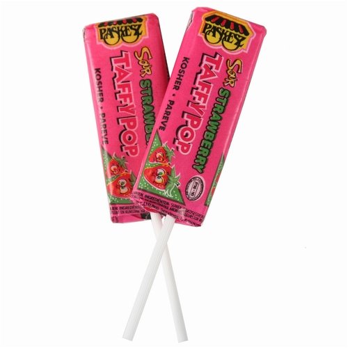 Sour Strawberry Taffy Lollipop by Oh! Nuts