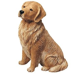 original sized golden retriever statue