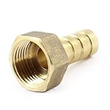 uxcell　メスホースバルブ　ホースバルブカプラー　15mmスレッド直径　ブラストーン 10mmバルブ外径