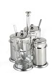 Salt & Pepper, Chili & Salsa Set - Fine Stainless Steel Tableware for Your Home