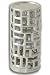 Entwine Porcelain Candleholder 9" Silver