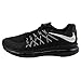 Nike Air Max 2015 Men Round Toe Synthetic Black Running Shoe