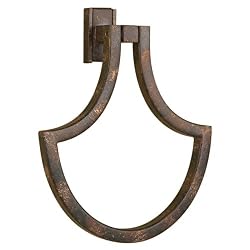 Murray Feiss BA1903MBZ San Remo 9-Inch x 7-Inch Towel Ring, Mocha Bronze